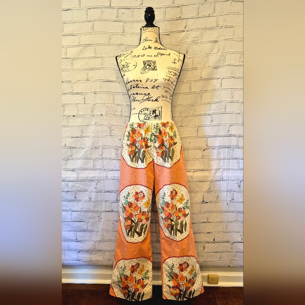 Floral Wide-Leg Pants